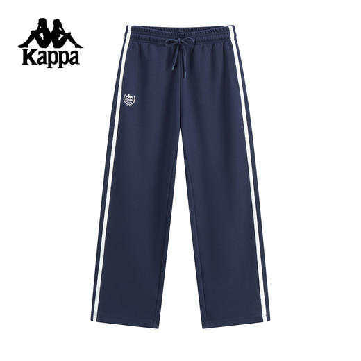 kappa卡帕背靠背2025新品秋季简约直筒裤针织裤运动休闲长裤女款K0F62AK02 商品图0