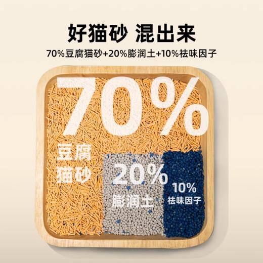 金多乐多效合一混合猫砂芒果/咖啡/竹炭几斤无尘除臭结团2.4KG包邮可冲厕所 商品图5