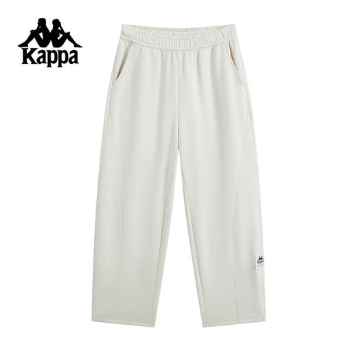 Kappa卡帕背靠背运动长裤女2025新款秋季休闲直筒裤纯棉针织裤子K0F62AK81 商品图1