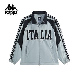 Kappa卡帕背靠背运动外套男新款秋季复古立领夹克串标防泼水上衣K0F52JJ04