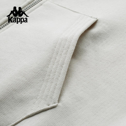 kappa卡帕背靠背2025新款秋季经典纯棉针织开衫连帽卫衣外套女款K0F62MK21 商品图4