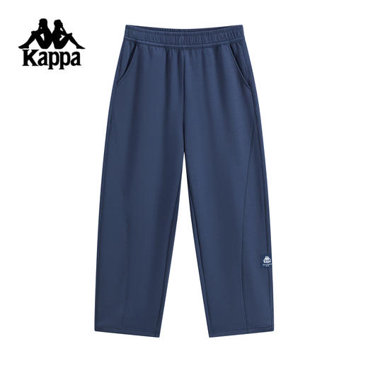 Kappa卡帕背靠背运动长裤女2025新款秋季休闲直筒裤纯棉针织裤子K0F62AK81 商品图0
