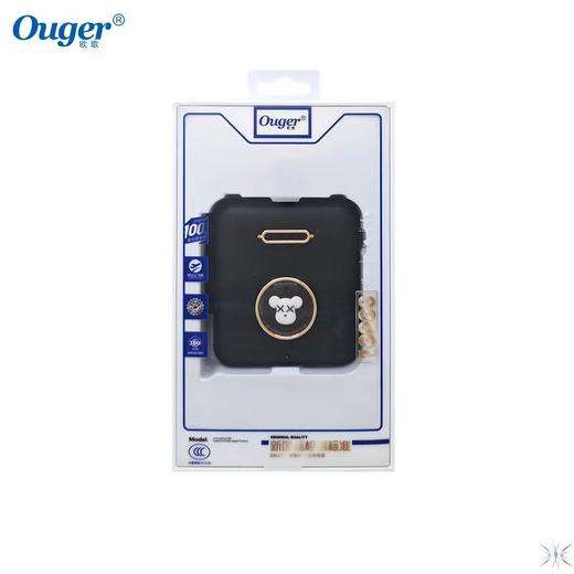 严选【卡通迷你带四线充电宝黑色】3C认证10000毫安便携移动电源大容量个性充电宝1个 商品图1