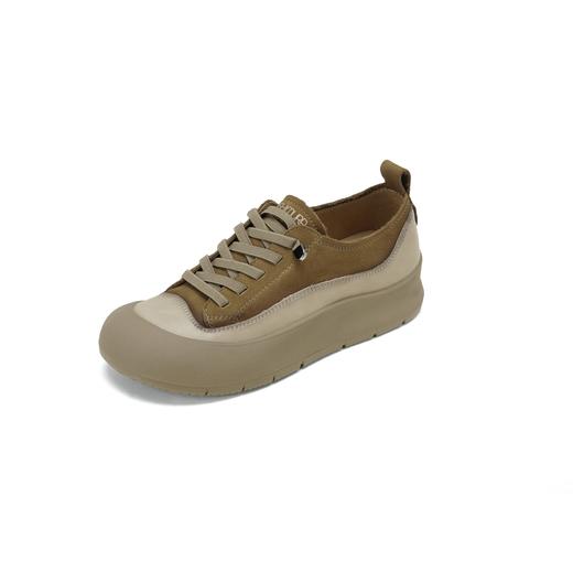 【秋季新款】西村名物2025年秋季新款厚底防滑粗跟软底舒适系带休闲鞋德训鞋X25CM31371 商品图1