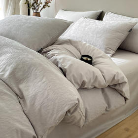 自然醒A类60支加厚长绒棉全棉立体提花轻奢四件套HS