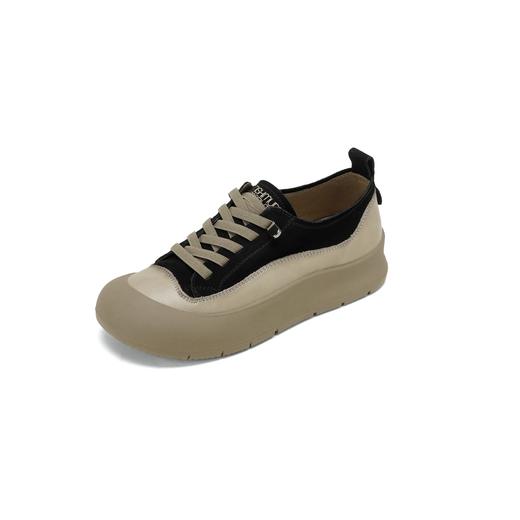 【秋季新款】西村名物2025年秋季新款厚底防滑粗跟软底舒适系带休闲鞋德训鞋X25CM31371 商品图2