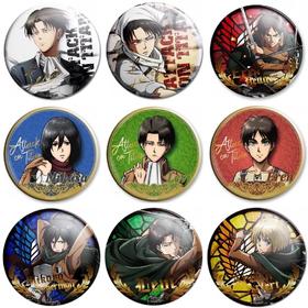 进击的巨人 墙坦断章系列 烫金双闪徽章 吧唧 全9种 7包/盒 国谷