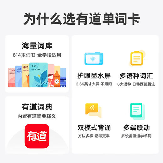 网易有道单词卡M3(64MB)白色 商品图1