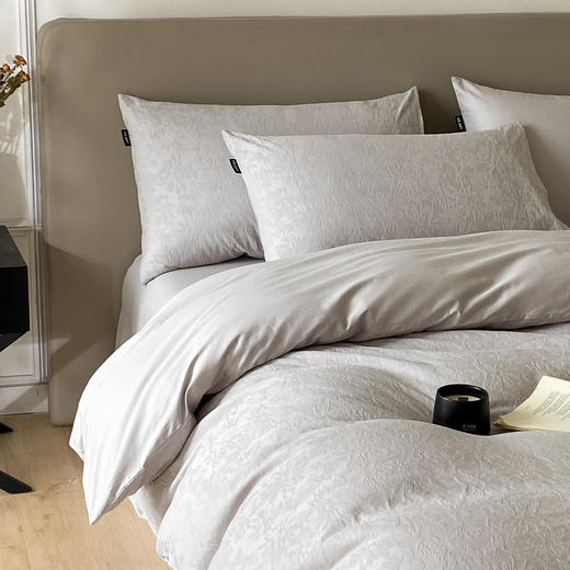 自然醒A类60支加厚长绒棉全棉立体提花轻奢四件套HS 商品图3