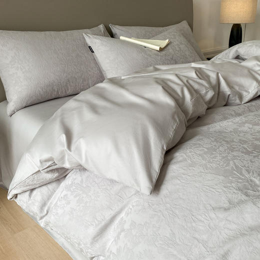 自然醒A类60支加厚长绒棉全棉立体提花轻奢四件套HS 商品图8