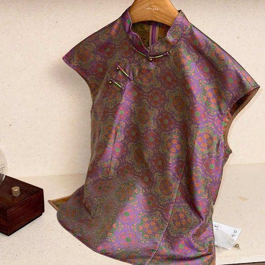 【预售7天】良木礼蜀锦盘扣上衣（X7331） 商品图0