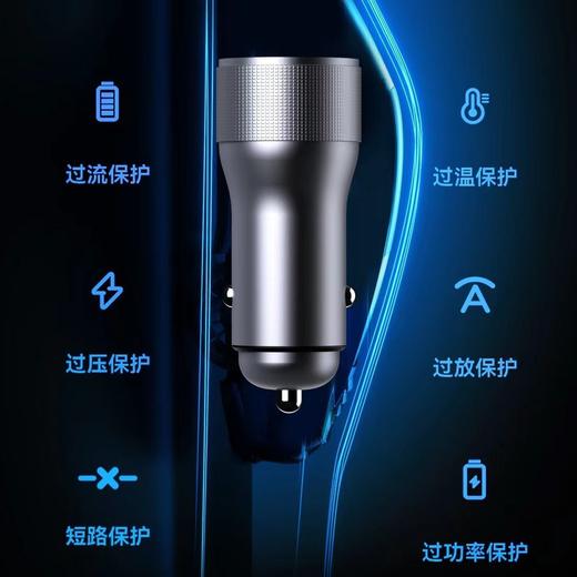 严选【200W全兼容金属车充】汽车货车适用苹果15华为iqoo米快充车载充电器-1个 商品图2