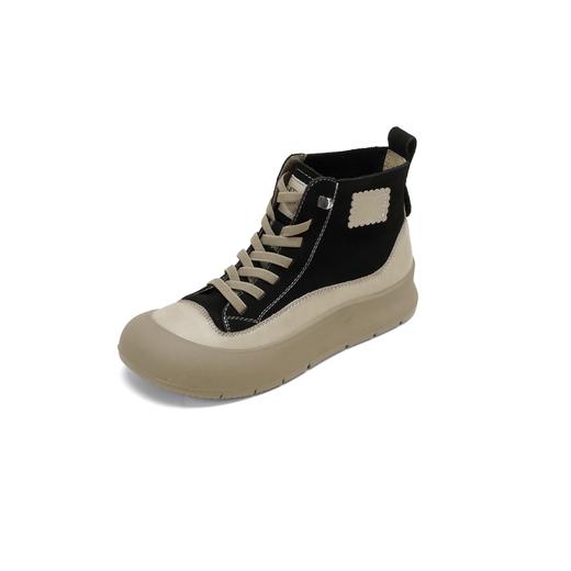 【秋季新款】西村名物2025年秋季新款厚底防滑平跟软底舒适高帮板鞋X25DS48471 商品图1