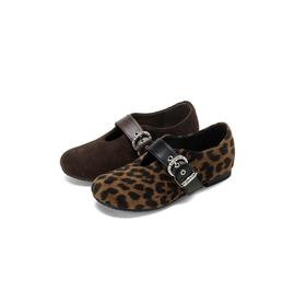 【秋季新款】西村名物2025年秋季新款厚底防滑平跟软底舒适绒面乐福鞋X25CE31311