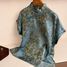 【预售7天】良木礼蜀锦罗双色上衣（X7333）