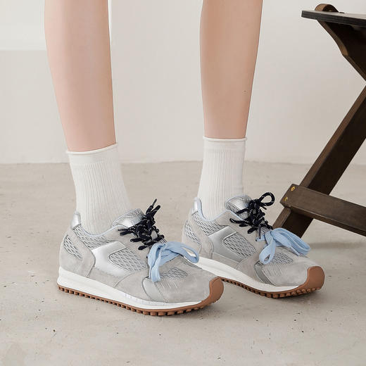 【秋季新款】西村名物2025年秋季新款厚底防滑平跟软底舒适休闲鞋德训鞋运动鞋T25CM31511 商品图4