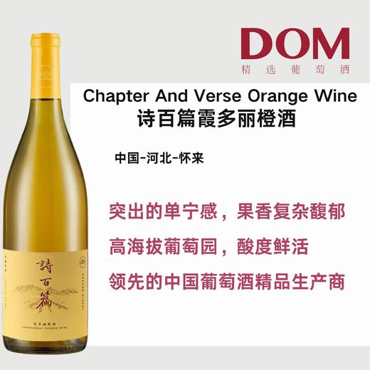 诗百篇霞多丽橙酒 Chapter and Verse orange wine 商品图0