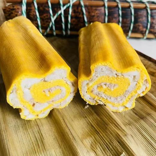 诸暨手工私房三鲜蛋卷，土猪肉馅  350克/条土鸡蛋做成蛋皮，裹上拌好的猪肉，️任何淀粉添加，蛋肉层层交错，口感丰富 商品图2