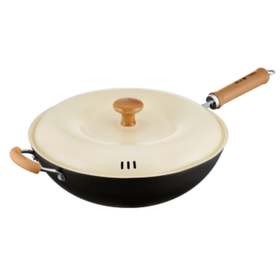 炊大皇炫彩轻铸铁炒锅32cm CG32XC