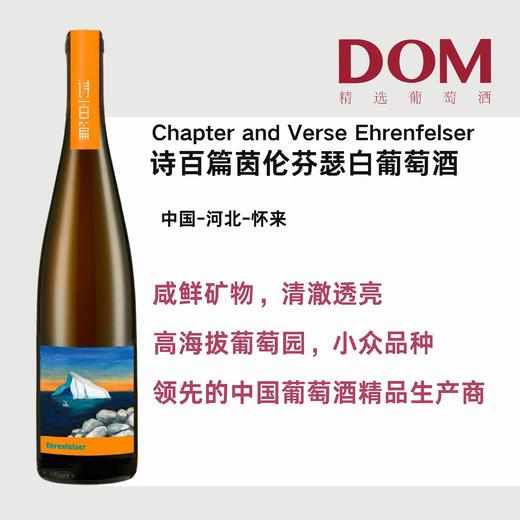 诗百篇茵伦芬瑟白葡萄酒 Chapter and Verse Ehrenfelser 商品图0