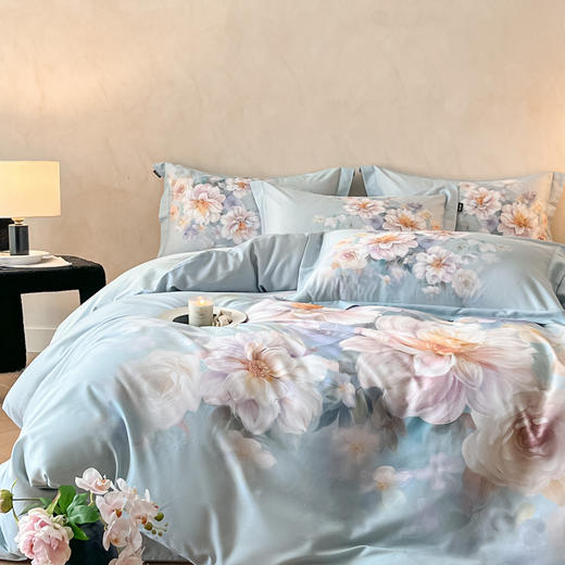 自然醒全棉大版磨毛数码印花四件套HS 商品图0