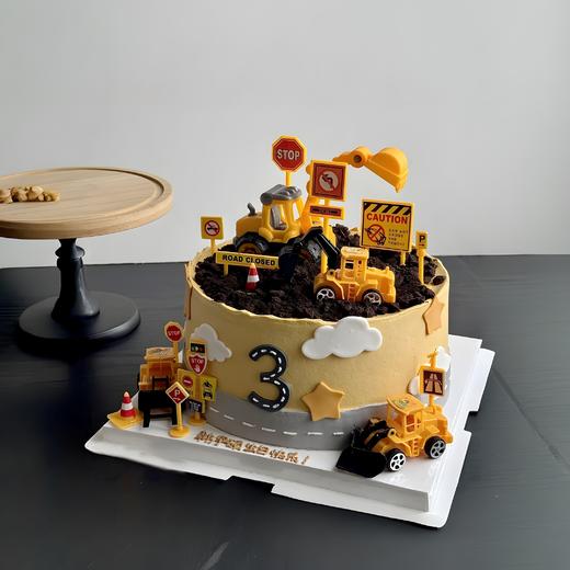 生日蛋糕 挖挖车 商品图0