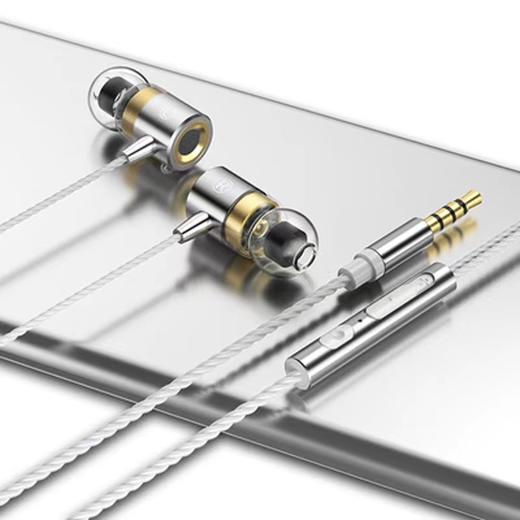 严选3.5mm接口重低音有线入耳式电竞耳塞带麦k歌吃鸡游戏耳机线1条 商品图0