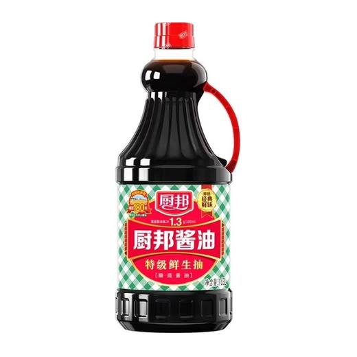 厨邦酱油1.63L*1特级酿造生抽家用大瓶装炒菜红烧蒸鱼蘸料调味品LY 商品图3