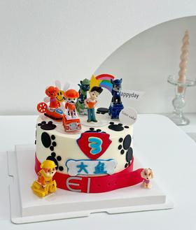 汪汪队蛋糕（翻糖配件）