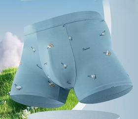 MH竹纤维男士印花平角内裤31370