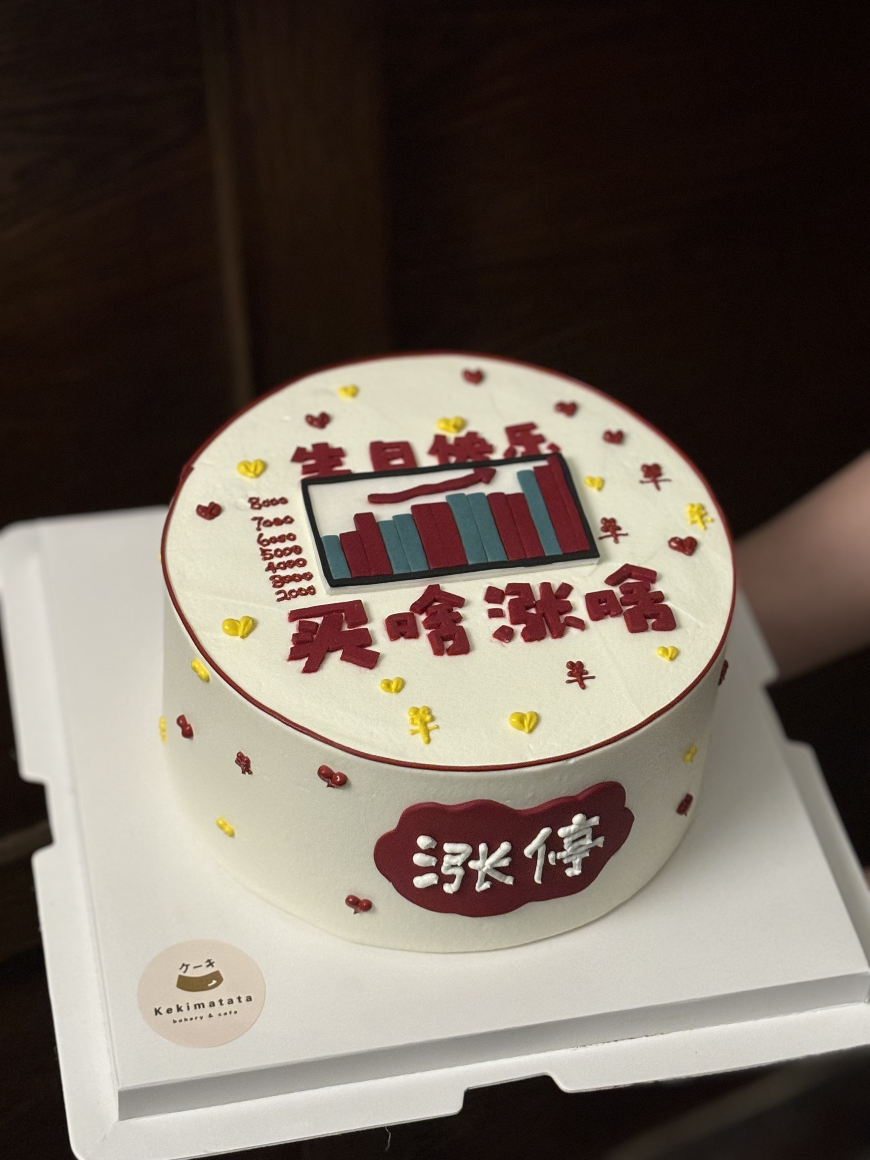 股市涨停定制款蛋糕（口味多选一）