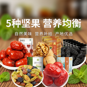  【蜜之番坚果礼包】随时补充能量  时刻活力满满  五种坚果搭建起你的营养宝塔（2.7-2.26停发）