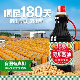 厨邦酱油特级鲜生抽酱油酿造酱油家用炒菜凉拌调味料1.25l商用LY