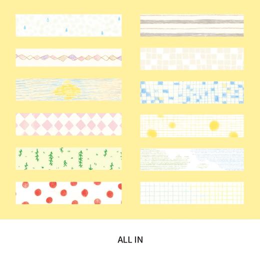 小方堂 LINE系列 基础拉条胶带手帐和纸无离型纸 商品图14