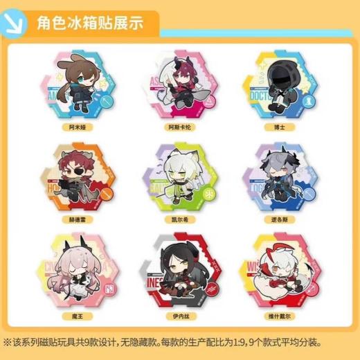 万代 明日方舟 巧克力味威化 食玩冰箱贴 20包/盒 商品图0