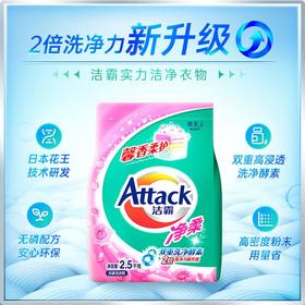 洁霸净柔洗衣粉2500g/袋