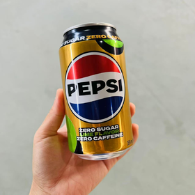 百事 无糖无咖啡因青柠味碳酸饮料355ml 펩시 제로슈가 제로카페인 라임 355ml