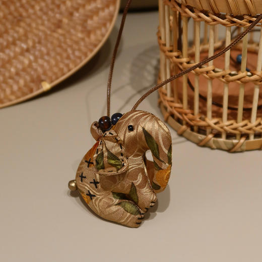 【预售7天，不退不换】良木礼香云纱小象项链（X7337） 商品图0