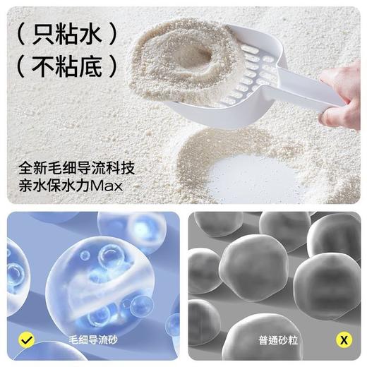 严选【不粘底免洗盆】许翠花猫砂小苏打植物无甲醛无香精吸水不可冲厕所原味2.5KG 商品图2