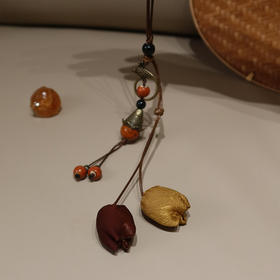 【预售7天，不退不换】良木礼香云纱郁金香项链（X73112）