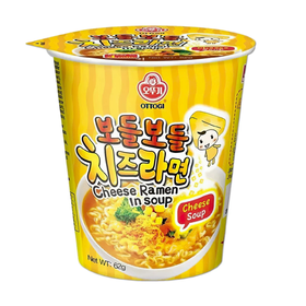不倒翁 芝士拉面杯面 62g오뚜기 보들보들치즈라면컵 62g