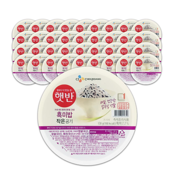 希杰 速食黑米饭130gCJ 햇반흑미밥130g