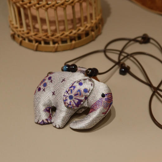 【预售7天，不退不换】良木礼香云纱小象项链（X7337） 商品图2