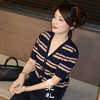 【预售7天】良木礼羊毛条纹开衫（X7429） 商品缩略图0