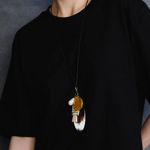 北京仓｜Chan Luu-Shoal Charm-雕花骨鱼 多吊坠 长项链［美国设计师］ 商品图4