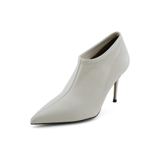 Westory极简弹力皮尖头高跟踝靴通勤百搭单鞋W25CM76551 商品图2