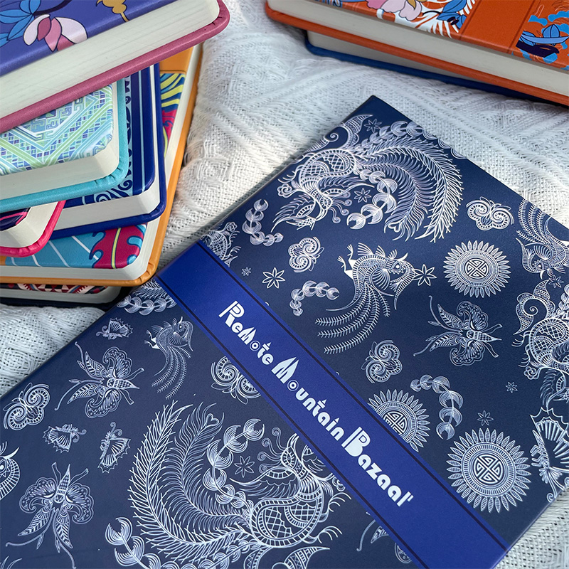 国潮纹样笔记本pu皮