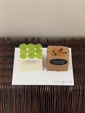 夏日双口味小方糕