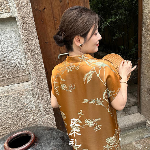 【预售7天】良木礼真丝上衣（X7398） 商品图4