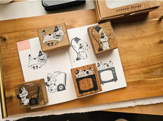 micia美日 復古染木貓貓印章 商品图1